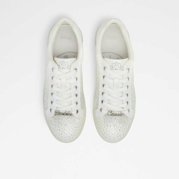 Disney x Aldo Glasssneaker Cinderella Multi Sizes White NEW IN BOX Authentic - Picture 6 of 8